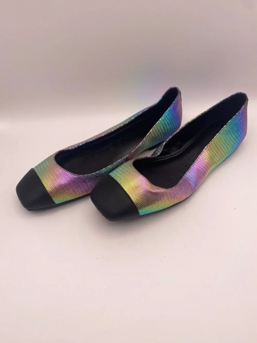 Karl Lagerfeld Womens Paris Zayna Flat Square Toe Sandal Sz 8